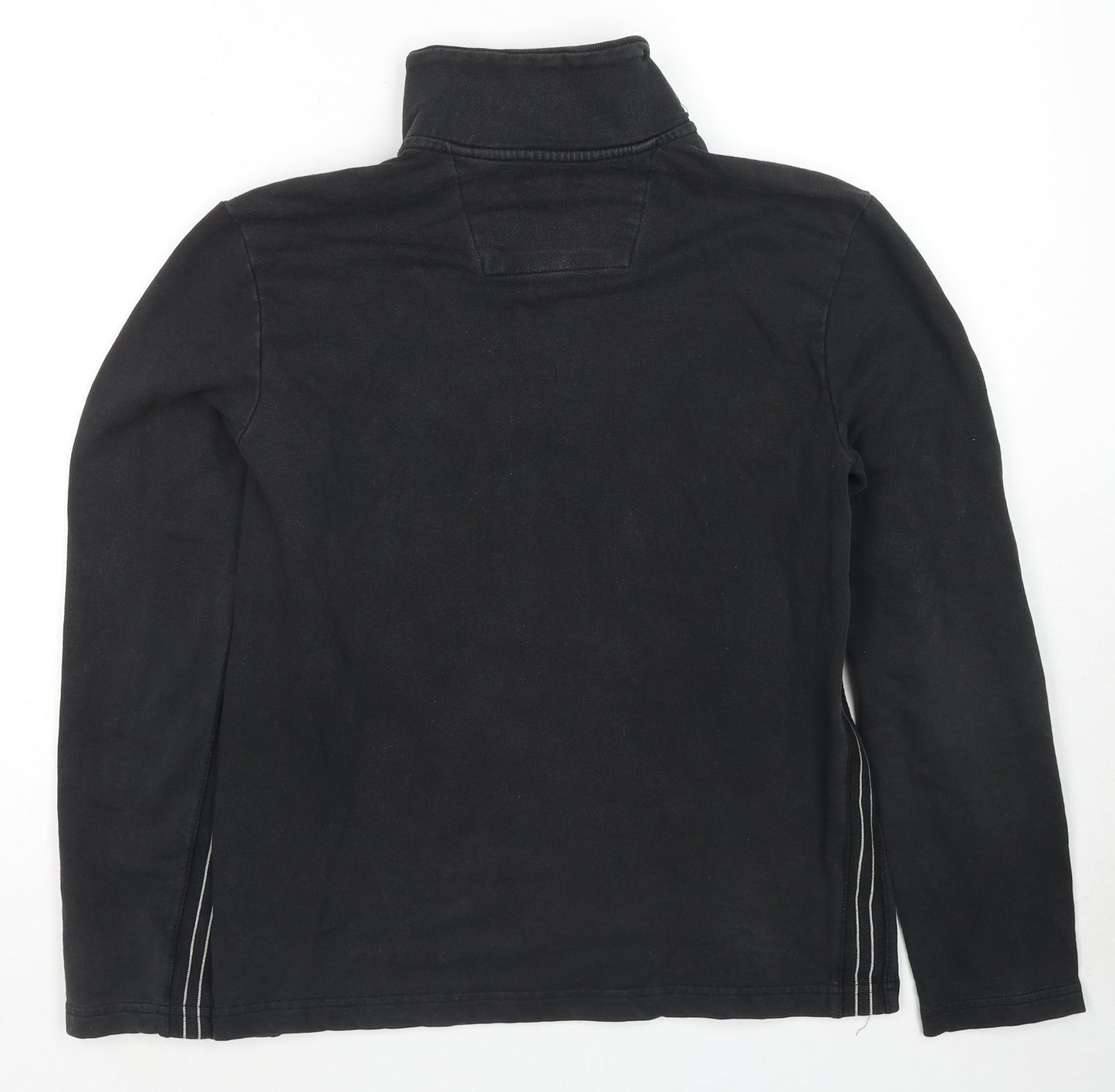 Mens UK Size M NEXT Black Henley Sweatshirt