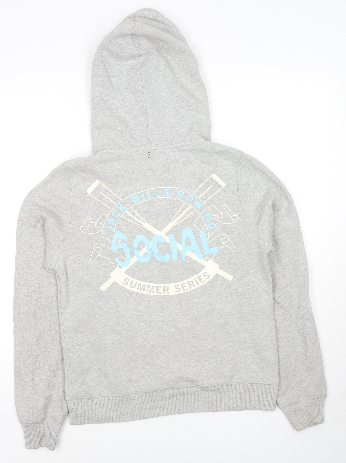 Womens UK Size 12 Jack Wills Grey Pullover Hoodie