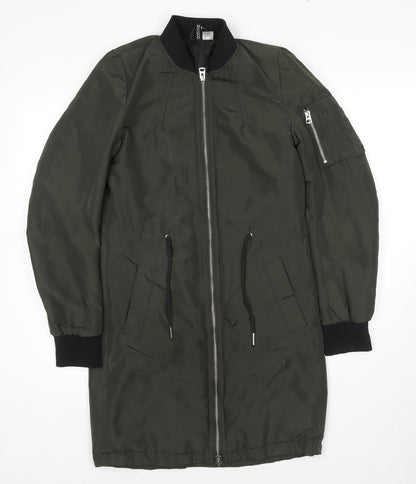 Womens UK Size 6 Divided by H&M Green Parka Coat