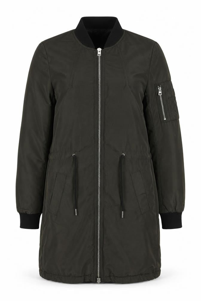 Womens UK Size 6 Divided by H&M Green Parka Coat