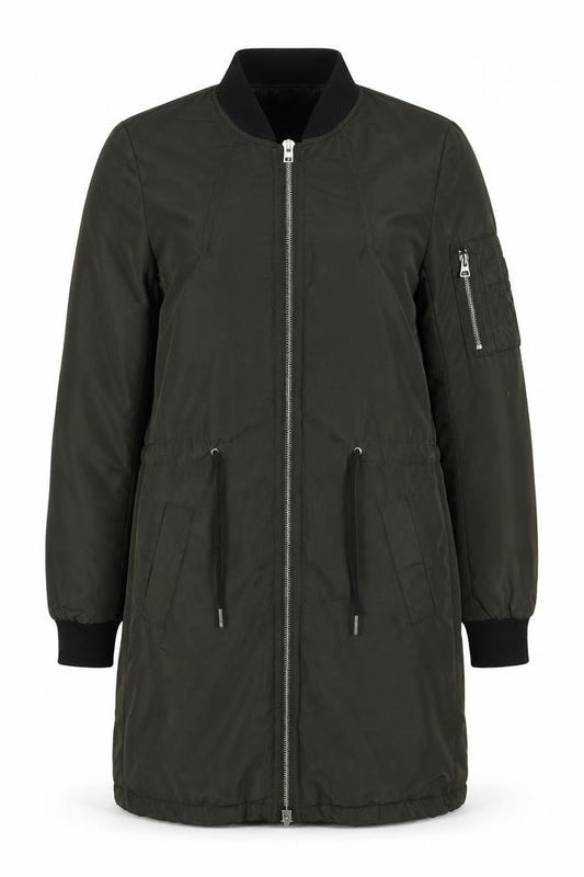 Womens UK Size 6 Divided by H&M Green Parka Coat