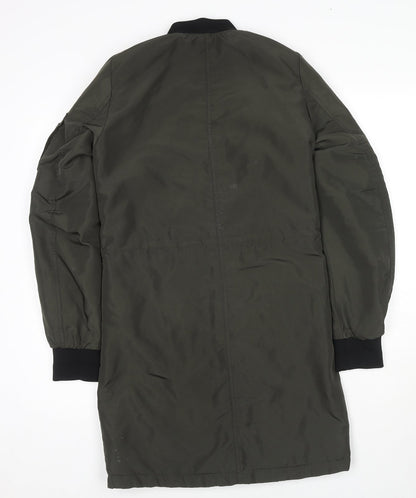 Womens UK Size 6 Divided by H&M Green Parka Coat