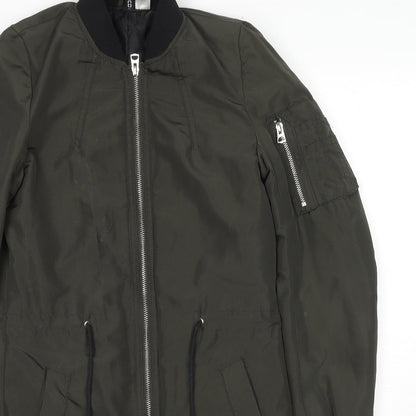 Womens UK Size 6 Divided by H&M Green Parka Coat