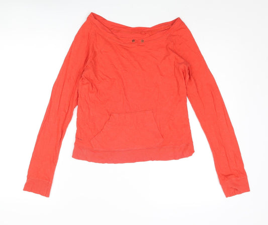 Womens UK Size 10 River Island Red Basic T-Shirt