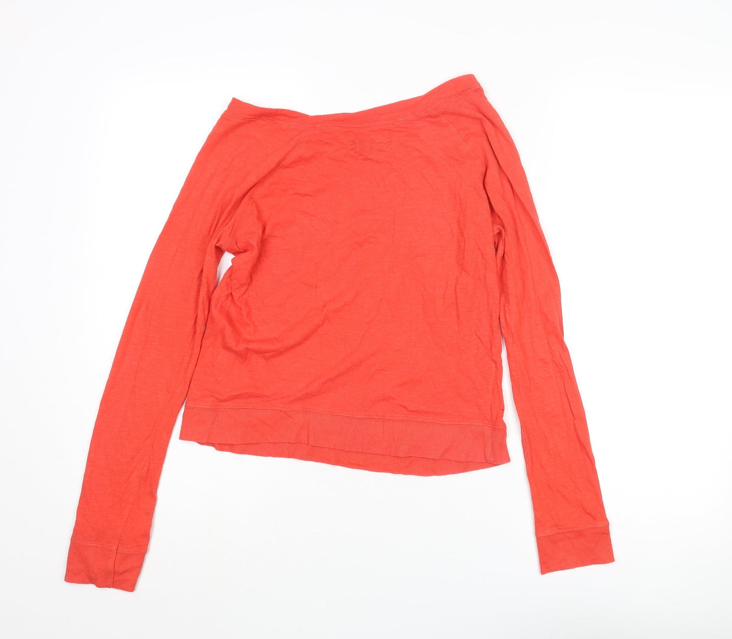 Womens UK Size 10 River Island Red Basic T-Shirt