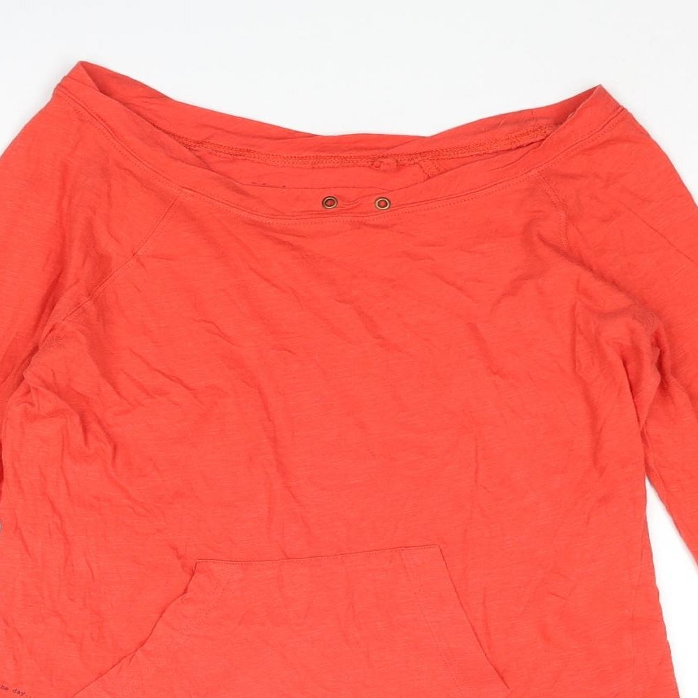 Womens UK Size 10 River Island Red Basic T-Shirt