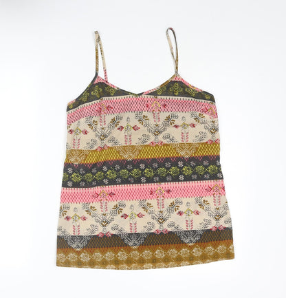 Womens UK Size 8 NEXT Multicoloured Camisole Blouse