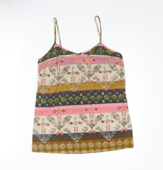 Womens UK Size 8 NEXT Multicoloured Camisole Blouse