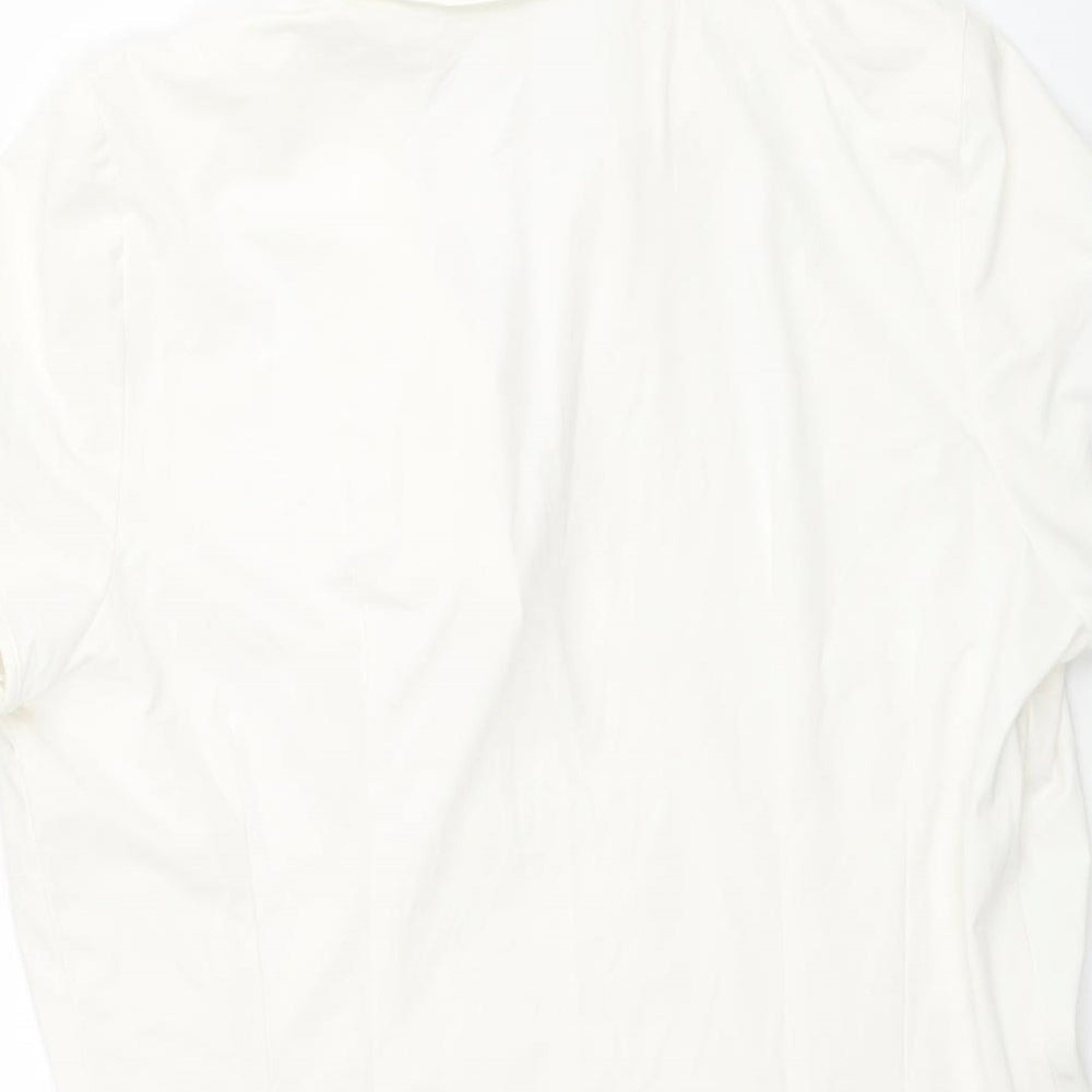 Womens UK Size 10 Marks and Spencer Ivory Basic Blouse