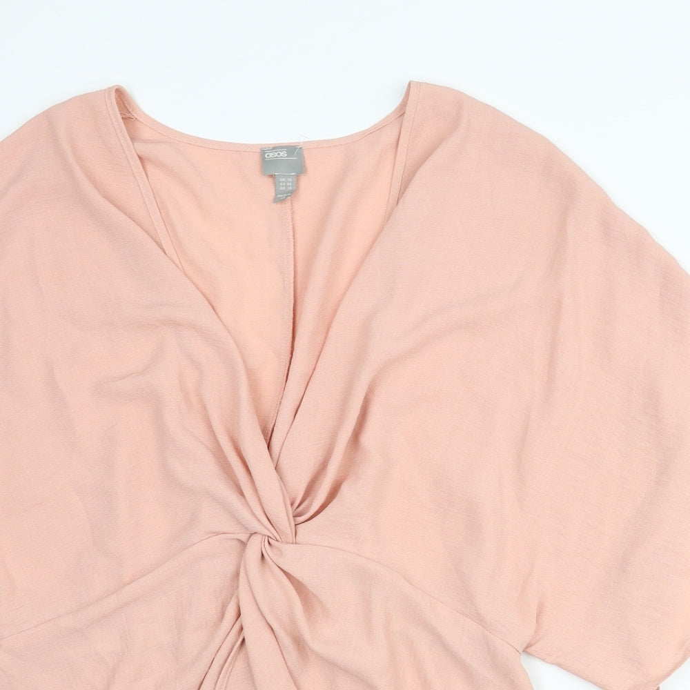 Womens UK Size 18 ASOS Pink Tunic Blouse