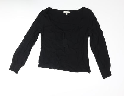 Womens UK Size 16 Oasis Black Basic Blouse