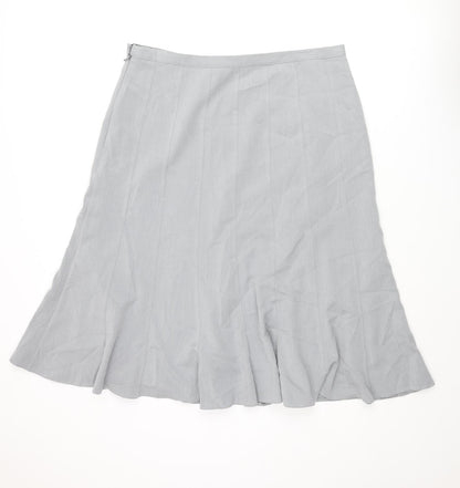 Bonmarché Womens Gold Polyester Trumpet Skirt Size 18 Zip