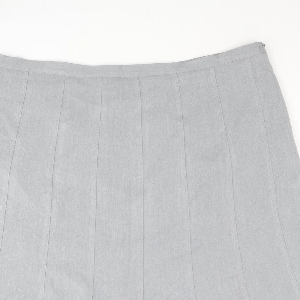 Bonmarché Womens Gold Polyester Trumpet Skirt Size 18 Zip