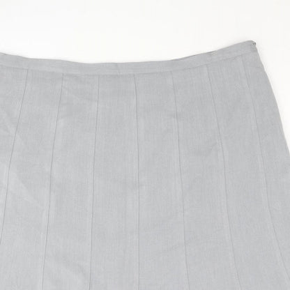 Bonmarché Womens Gold Polyester Trumpet Skirt Size 18 Zip