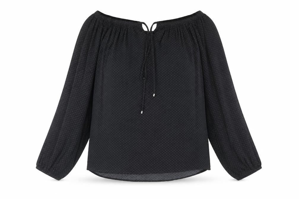 Womens UK Size 10 NEXT Black Basic Blouse