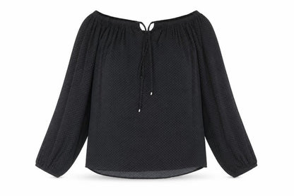 Womens UK Size 10 NEXT Black Basic Blouse