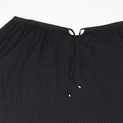 Womens UK Size 10 NEXT Black Basic Blouse