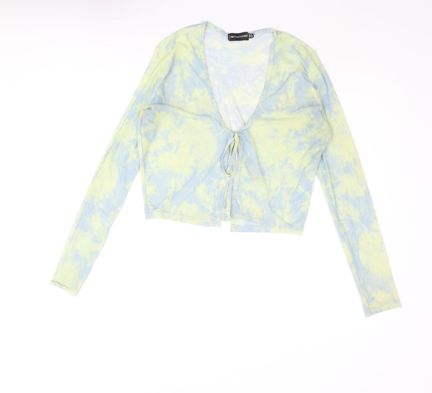 Womens UK Size 10 PRETTYLITTLETHING Multicoloured Basic Blouse
