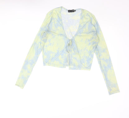 Womens UK Size 10 PRETTYLITTLETHING Multicoloured Basic Blouse