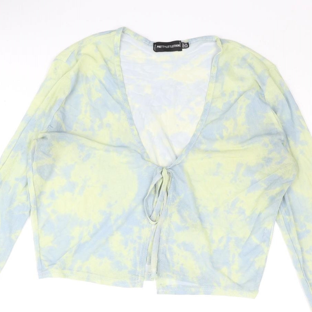 Womens UK Size 10 PRETTYLITTLETHING Multicoloured Basic Blouse