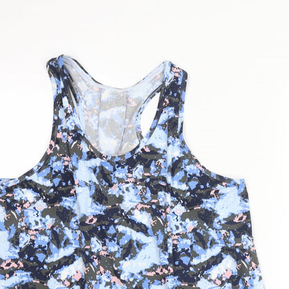 GOODMOVE Womens Multicoloured Camouflage Polyester Basic Tank Size 16 Scoop Neck Pullover