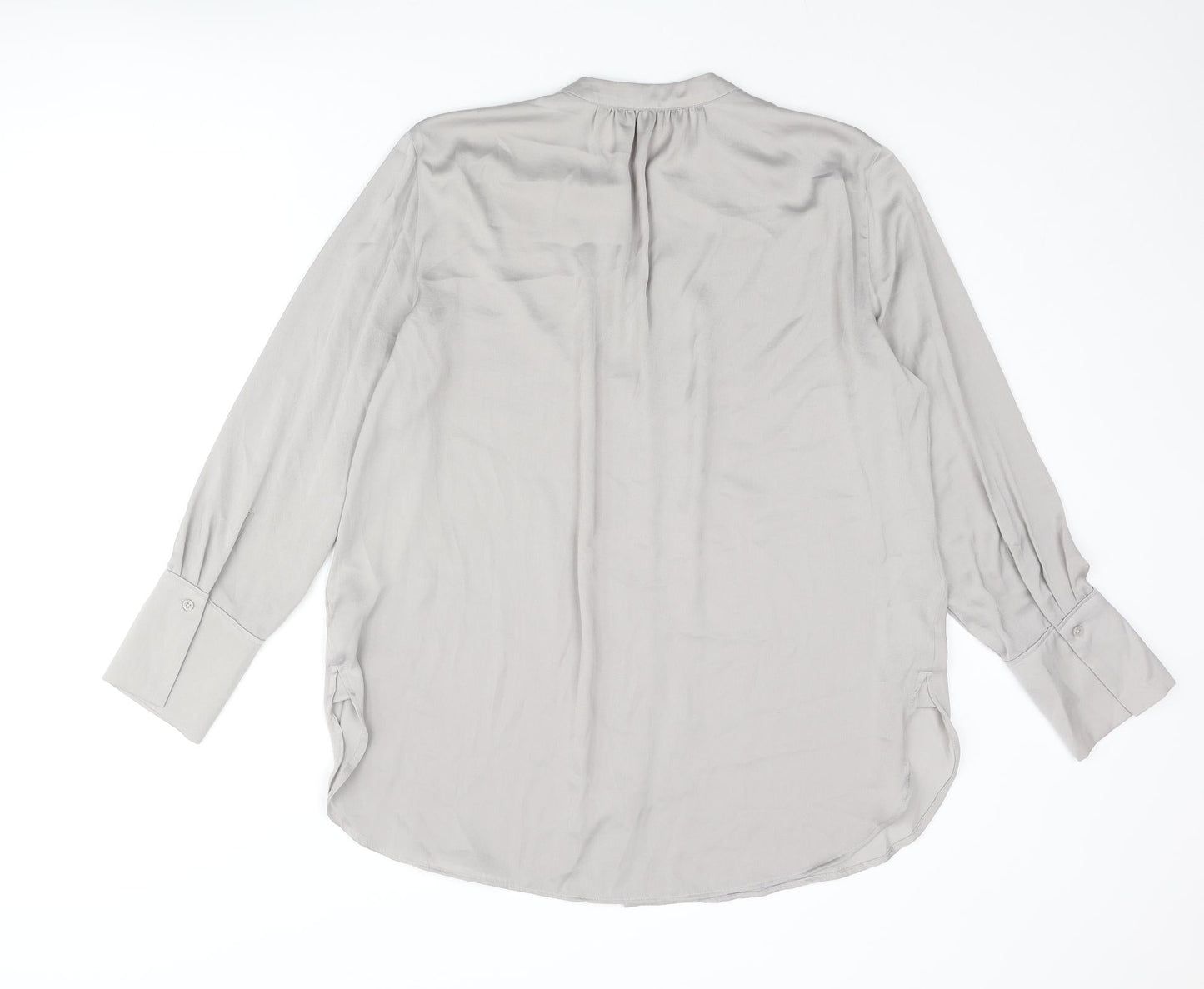 Womens UK Size 14 Marks and Spencer Grey Tunic Blouse