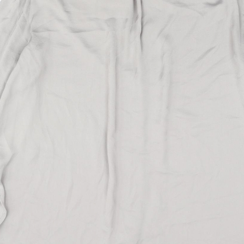 Womens UK Size 14 Marks and Spencer Grey Tunic Blouse