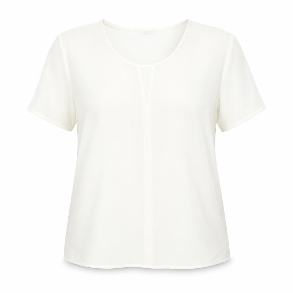 Womens UK Size 14 Marks and Spencer Ivory Basic Blouse