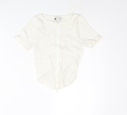 Womens UK Size XS PRETTYLITTLETHING Ivory Basic T-Shirt