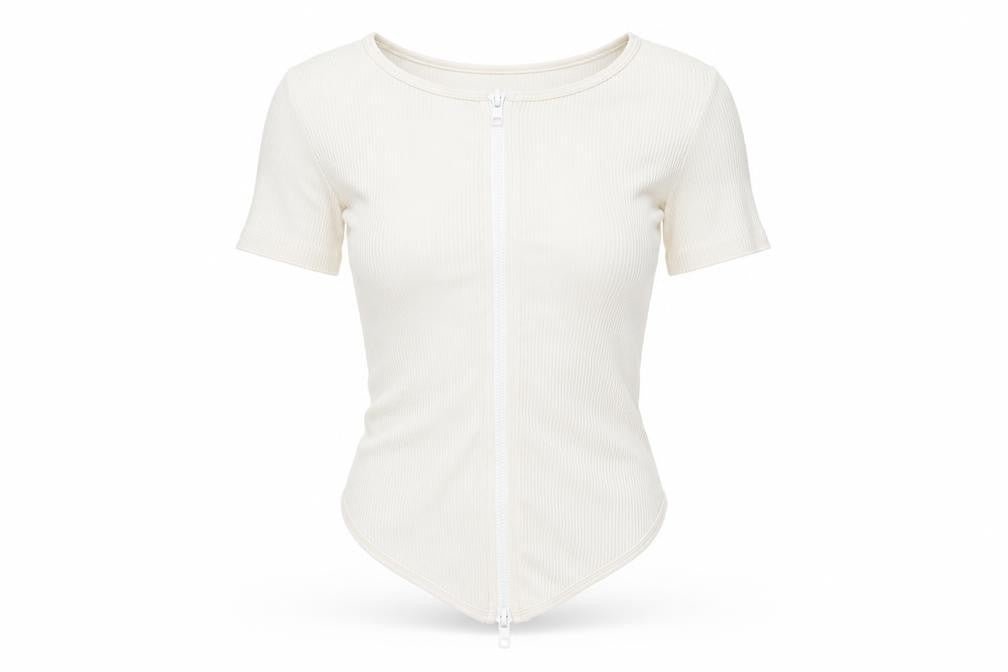 Womens UK Size XS PRETTYLITTLETHING Ivory Basic T-Shirt