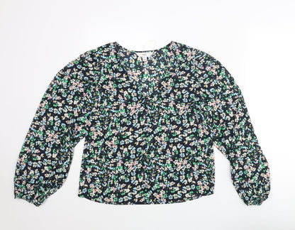 Womens UK Size 10 Marks and Spencer Multicoloured Basic Blouse