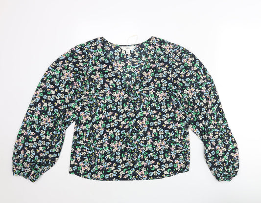 Womens UK Size 10 Marks and Spencer Multicoloured Basic Blouse
