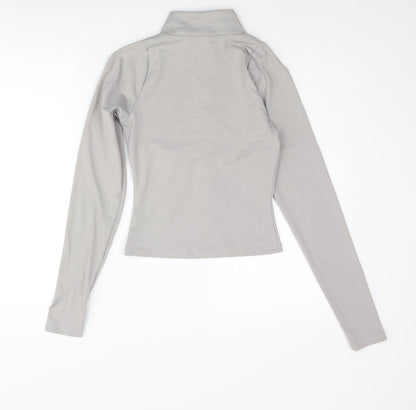 Womens UK Size 10 PRETTYLITTLETHING Grey Jacket