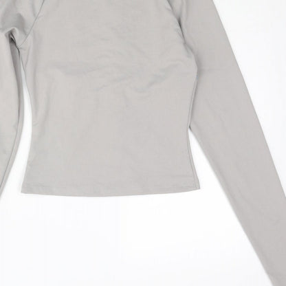 Womens UK Size 10 PRETTYLITTLETHING Grey Jacket