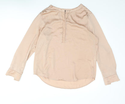 Womens UK Size 10 Selected Femme Pink Basic Blouse
