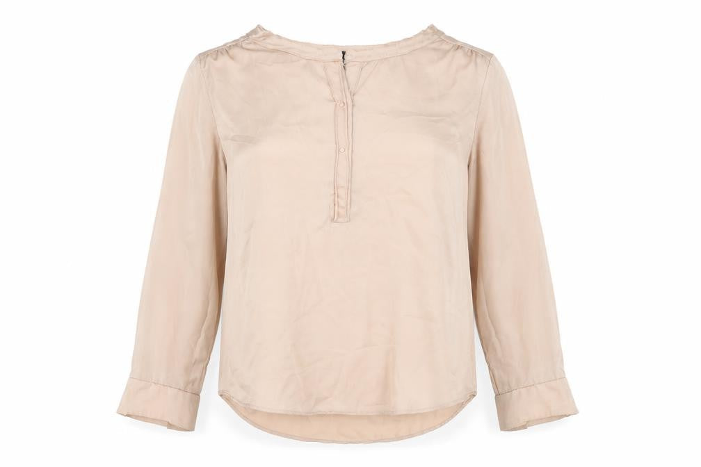 Womens UK Size 10 Selected Femme Pink Basic Blouse