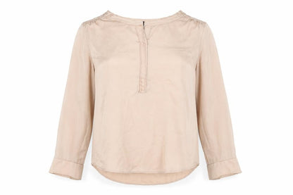 Womens UK Size 10 Selected Femme Pink Basic Blouse