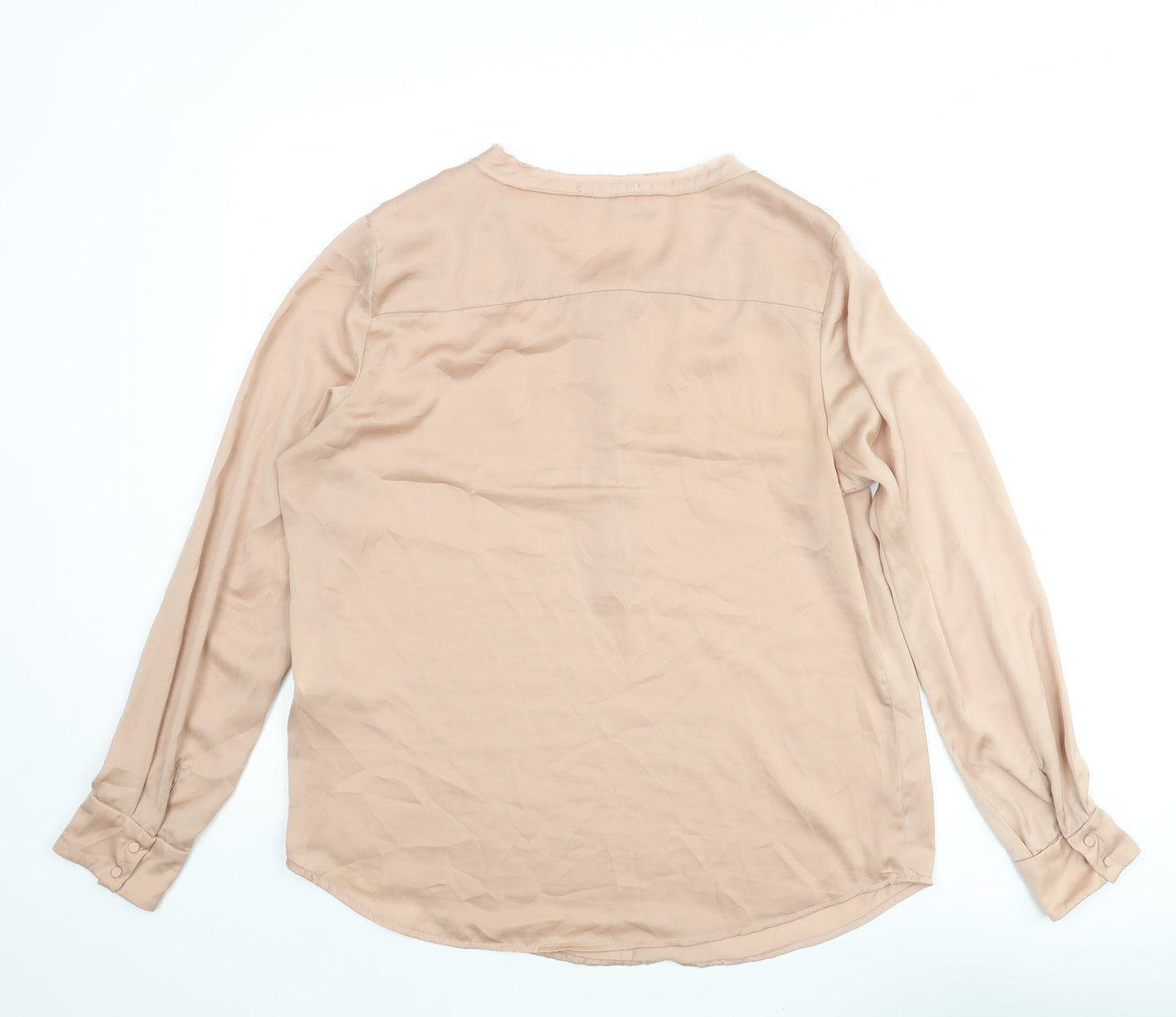 Womens UK Size 10 Selected Femme Pink Basic Blouse
