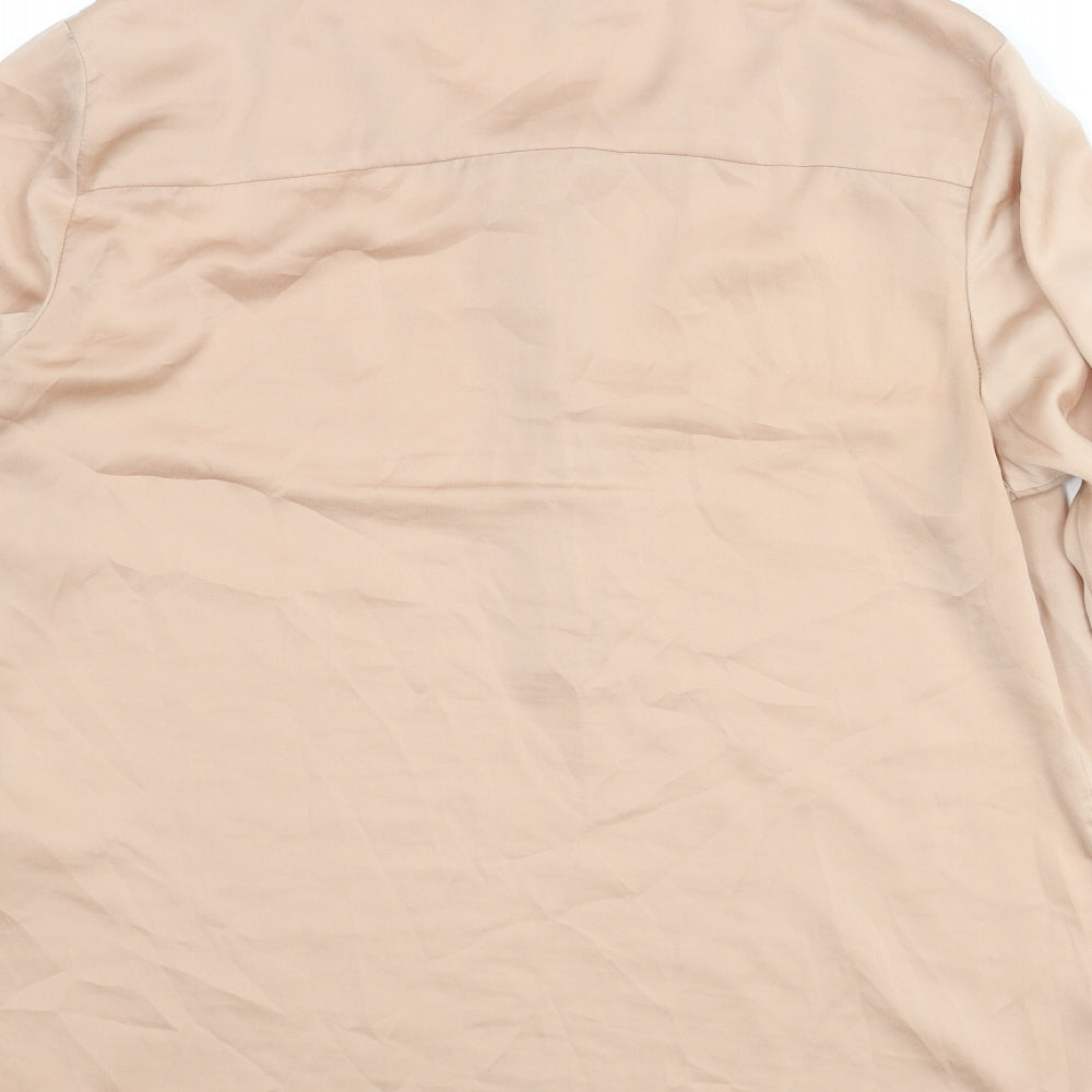 Womens UK Size 10 Selected Femme Pink Basic Blouse