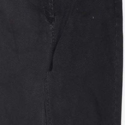 Penny Plain Womens Beige Cotton Straight Jeans Size 14 L28 in Regular Button