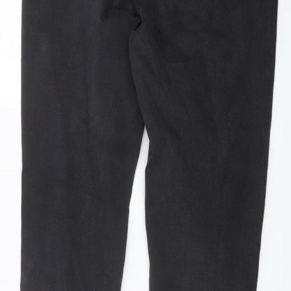 Penny Plain Womens Beige Cotton Straight Jeans Size 14 L28 in Regular Button