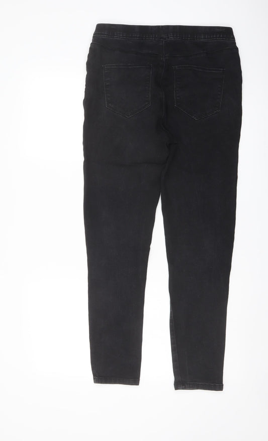 365 Denim Womens Black Cotton Jegging Jeans Size 12 L27 in Regular