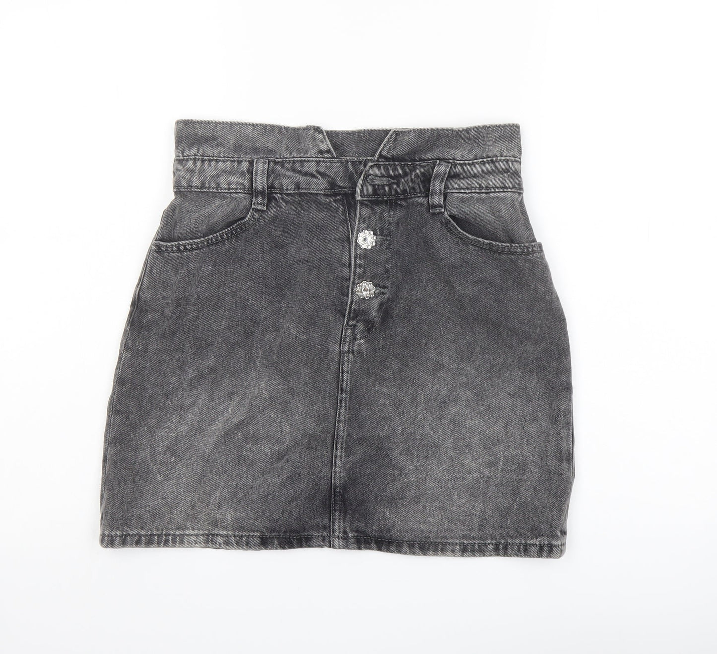 Womens UK Size 8 Denim & Co. A-Line Denim Skirt