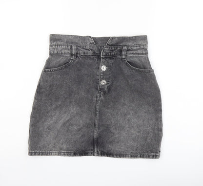 Womens UK Size 8 Denim & Co. A-Line Denim Skirt