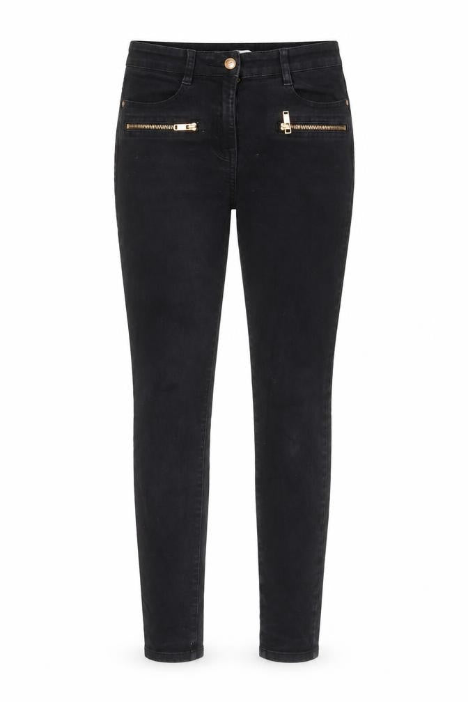 Womens UK Size 10 NEXT Regular Fit Skinny Black Jeans