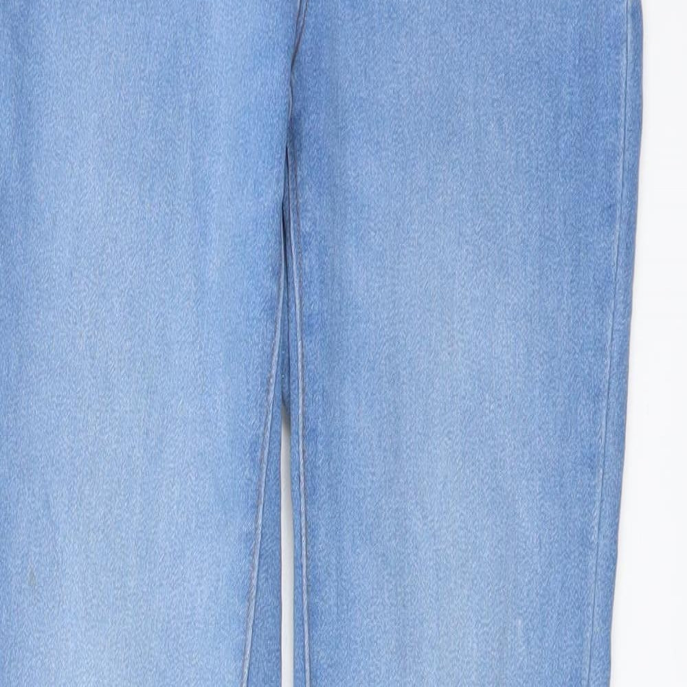 Denim & Co. Womens Blue Cotton Jegging Jeans Size 6 L28 in Regular Button