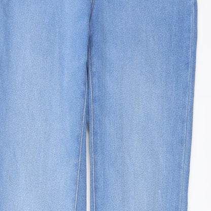 Denim & Co. Womens Blue Cotton Jegging Jeans Size 6 L28 in Regular Button