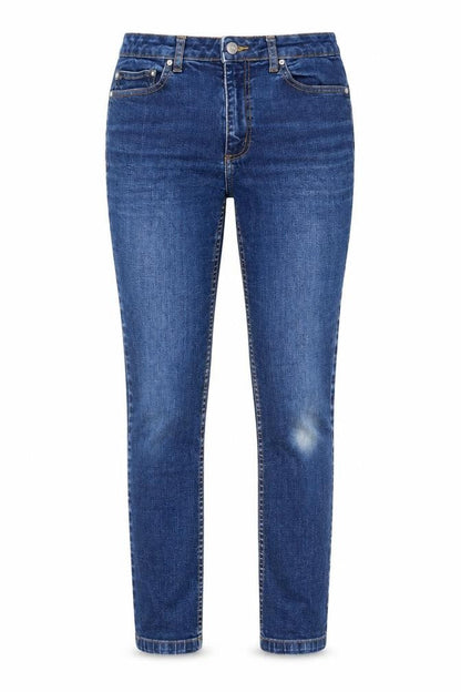 Womens UK Size 8 La Redoute Regular Fit Straight Blue Jeans