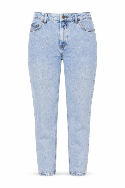 Collusion Womens Blue Cotton Straight Jeans Size 30 in L30 in Regular Button