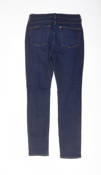 H&M Mens Blue Cotton Skinny Jeans Size 31 in L32 in Regular Button